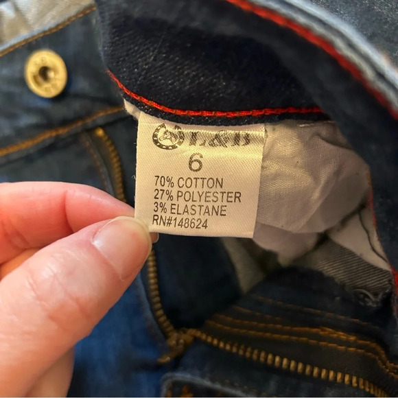 Lucky and Blessed Denim Jeans With Football Patches Size 6 Super Bowl Game Day - Picture 4 of 14